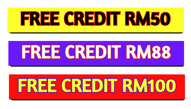 free kredit rm88 rm50 rm100
